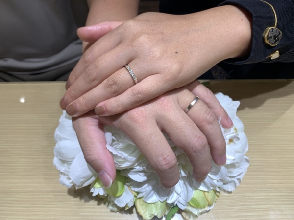 姫路市「RosettE」の結婚指輪をご成約頂きました