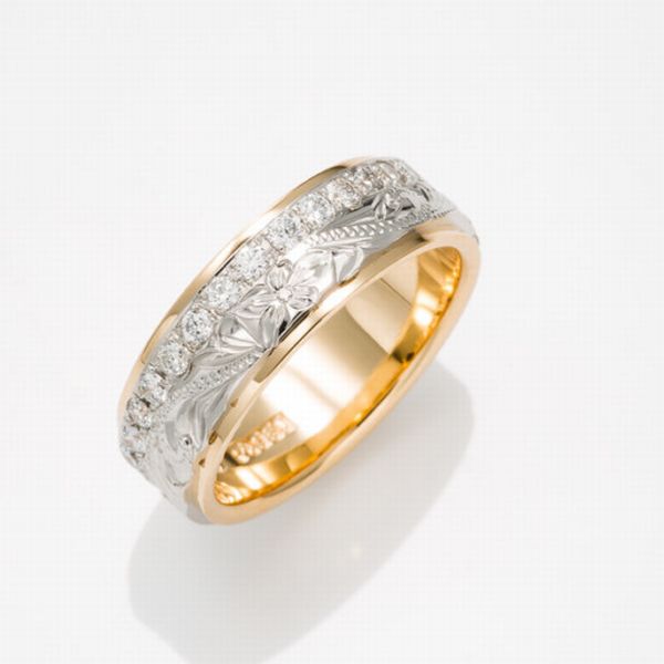 Twotone Royal Eternity Ring 和歌山ハワイアンジュエリーマイレ結婚指輪