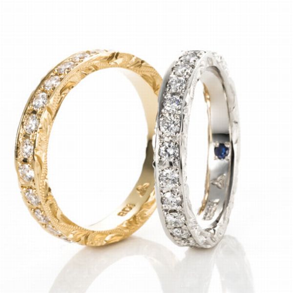 和歌山ハワイアンジュエリーマイレの結婚指輪Side Engraved Eternity Ring / サイドエングレイヴドエタニティリング