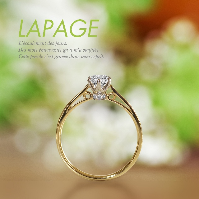 心斎橋・なんばでゴールドの婚約指輪Lapage