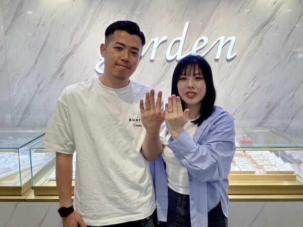 和歌山県和歌山市からご来店「FISCHER」の結婚指輪をご成約いた