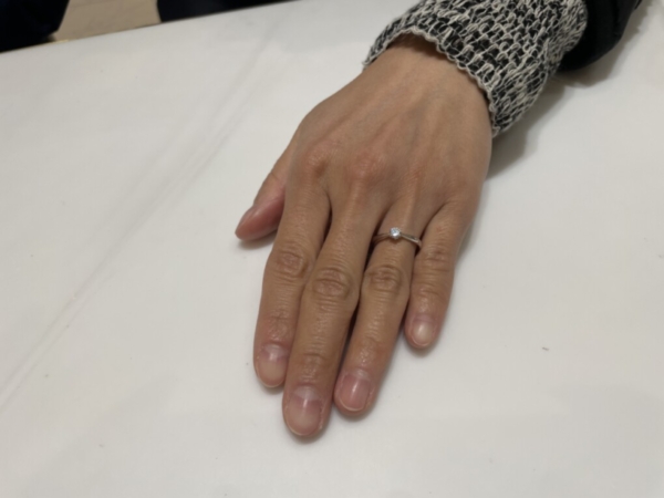 京都市南区　IDEALの婚約指輪をご成約いただきました