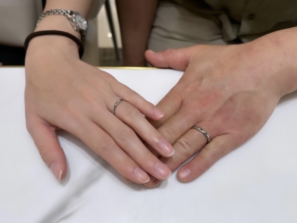 京都府山科区　ドイツ鍛造製法ブランド「フィッシャー」の結婚指輪をご成約頂きました