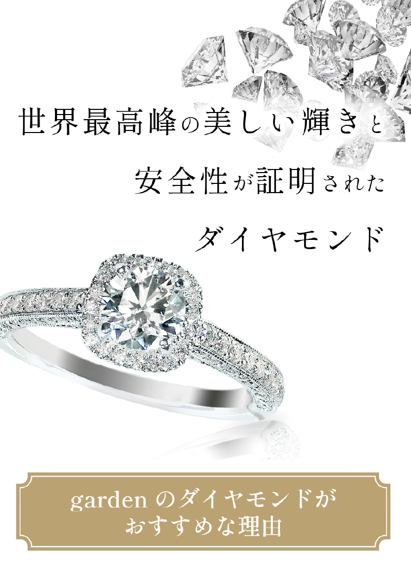 世界最高峰の美しい輝きと安全性が証明されたダイヤモンド