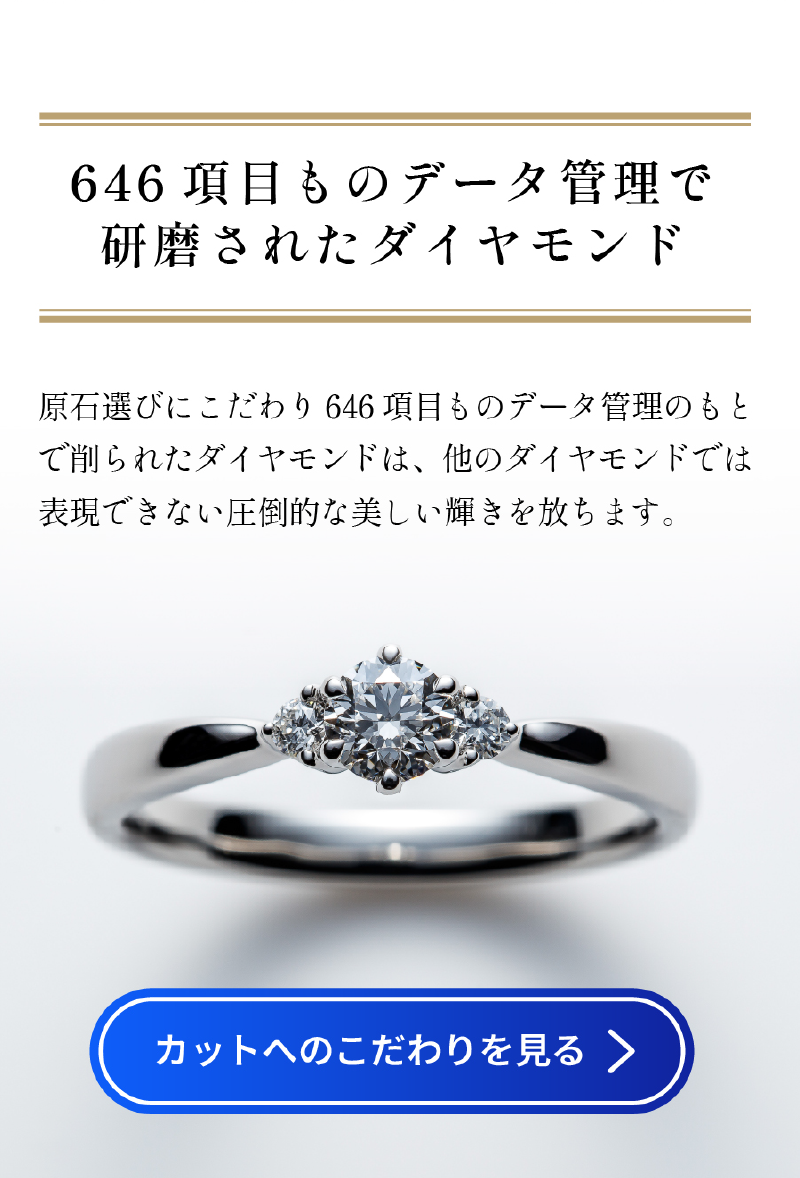 646 項目ものデータ管理で研磨されたダイヤモンド
