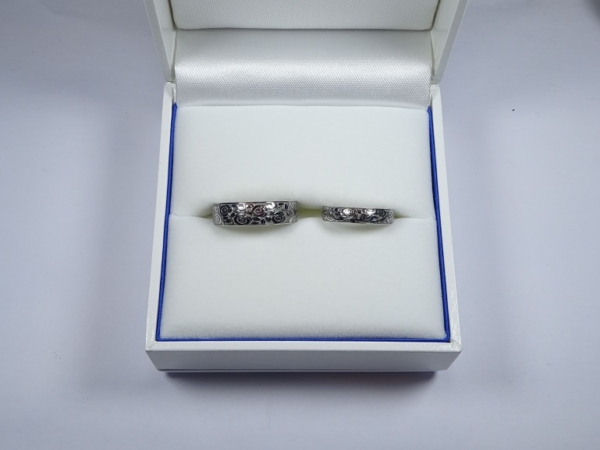 和歌山県・紀の川市｜ドイツの老舗ブランドしかも鍛造製法フィッシャーの結婚指輪をご成約のお客様です。
