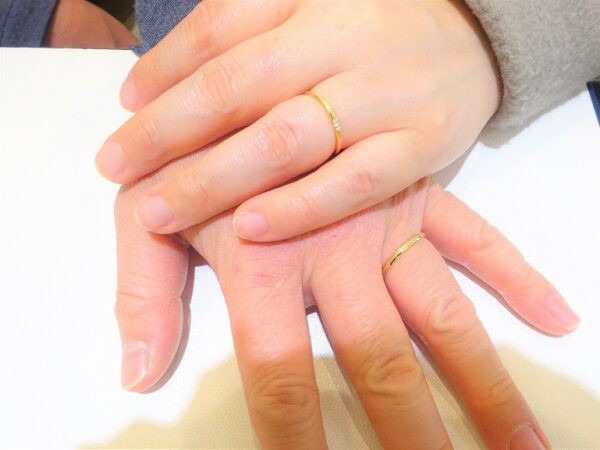 奈良県橿原市 細目のミル打ちのデザインが気に入って、シェールラヴの