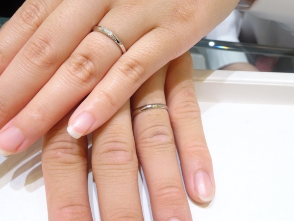 和歌山県和歌山市｜シンプルで可愛いデザインが選べるプリートの結婚指輪をご成約いただきました