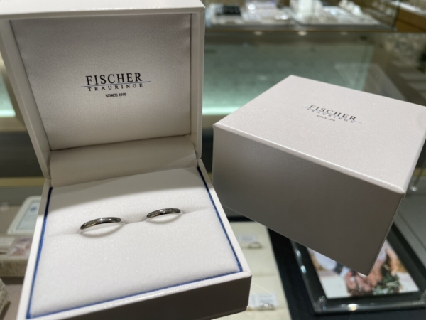 姫路市山口県宇部市からご来店「FISCHER」の結婚指輪をご成約