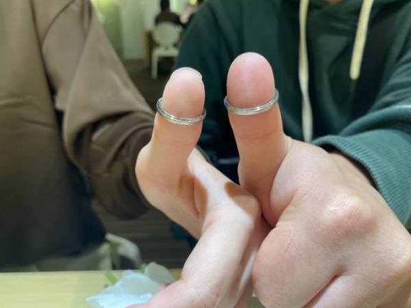 京都府京都市・兵庫県養父市からご来店「FISCHER」結婚指輪をご成約