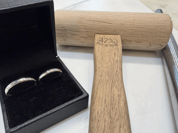 大阪府枚方市からご来店　手作り指輪（ペアリング）体験頂きました