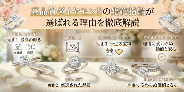 大阪・天王寺のブライダルジュエリー専門店が解説！高品質ダイヤモンド婚約指輪の選び方