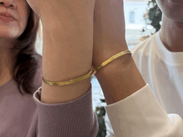 京都市西京区からご来店　手作りバングル体験頂きました