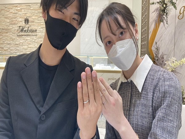 滋賀県大津市｜世界一の強度を誇るFISCHERの結婚指輪をご成約頂きました