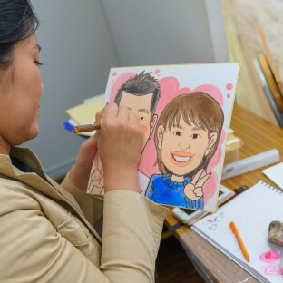 似顔絵コーナー